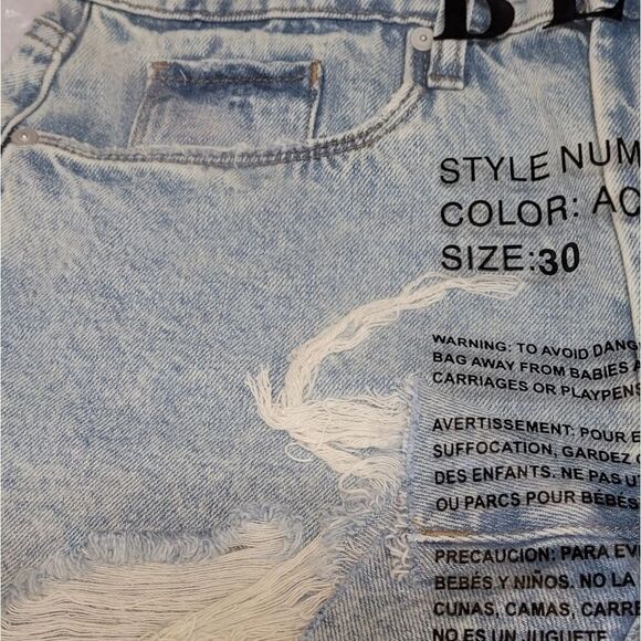 Blank NYC The Barrow Acid Trip New in Package Shorts Distressed Women's 30 - Picture 5 of 10